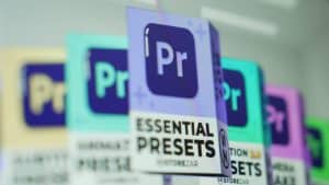 A picture of Storezar's editing presets on a screen